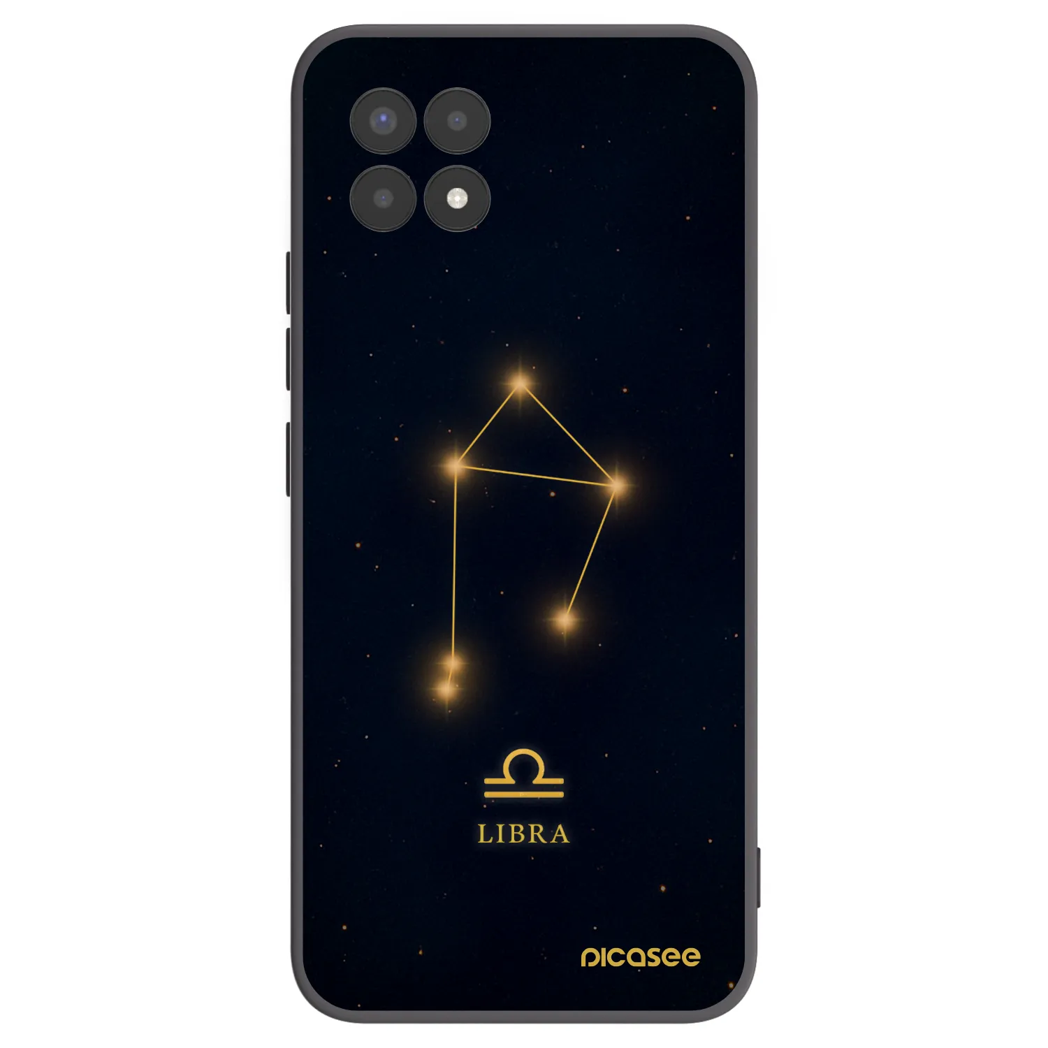 Picasee fekete szilikon tok az alábbi mobiltelefonokra Realme 8i - LIBRA