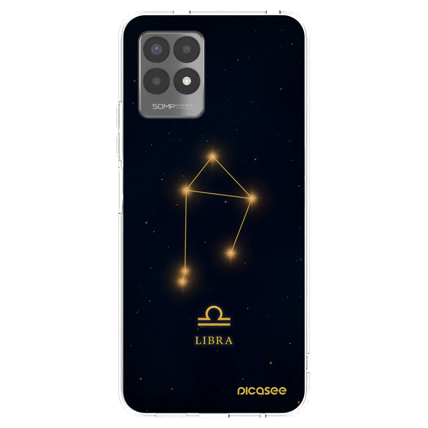 Picasee átlátszó szilikon tok az alábbi mobiltelefonokra Realme 8i - LIBRA