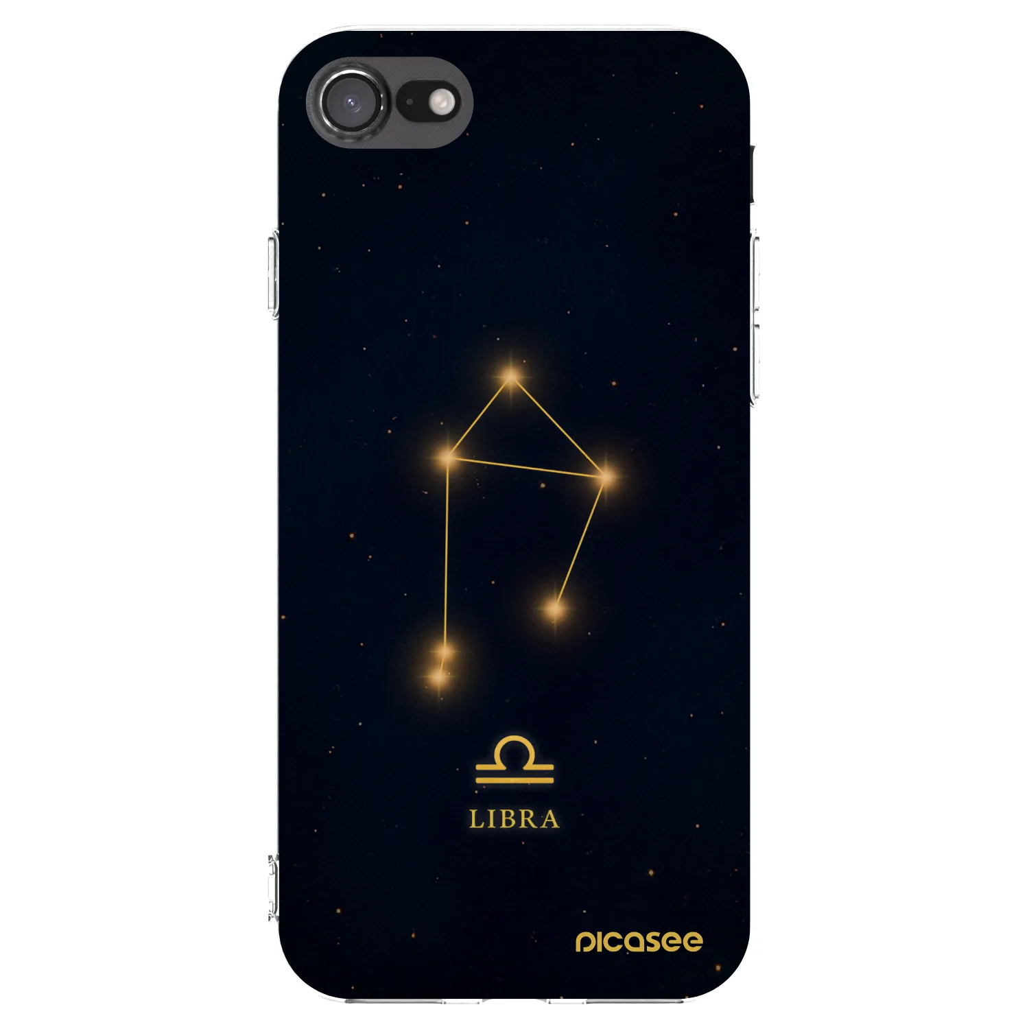 Picasee átlátszó szilikon tok az alábbi mobiltelefonokra Apple iPhone SE 2022 - LIBRA