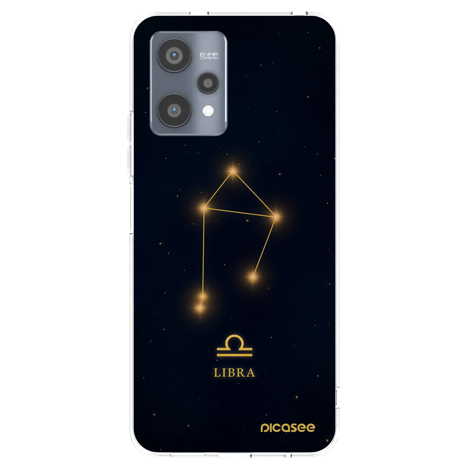 Picasee átlátszó szilikon tok az alábbi mobiltelefonokra Realme 9 Pro 5G - LIBRA