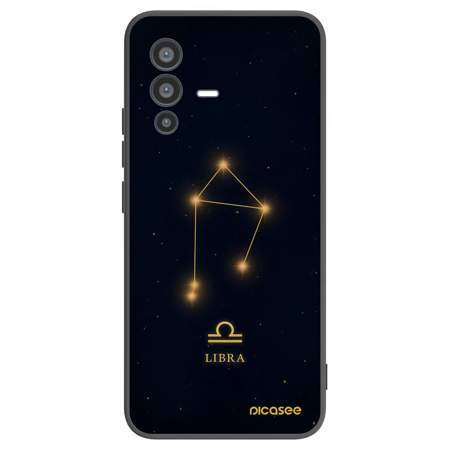 Picasee fekete szilikon tok az alábbi mobiltelefonokra Vivo V23 5G - LIBRA
