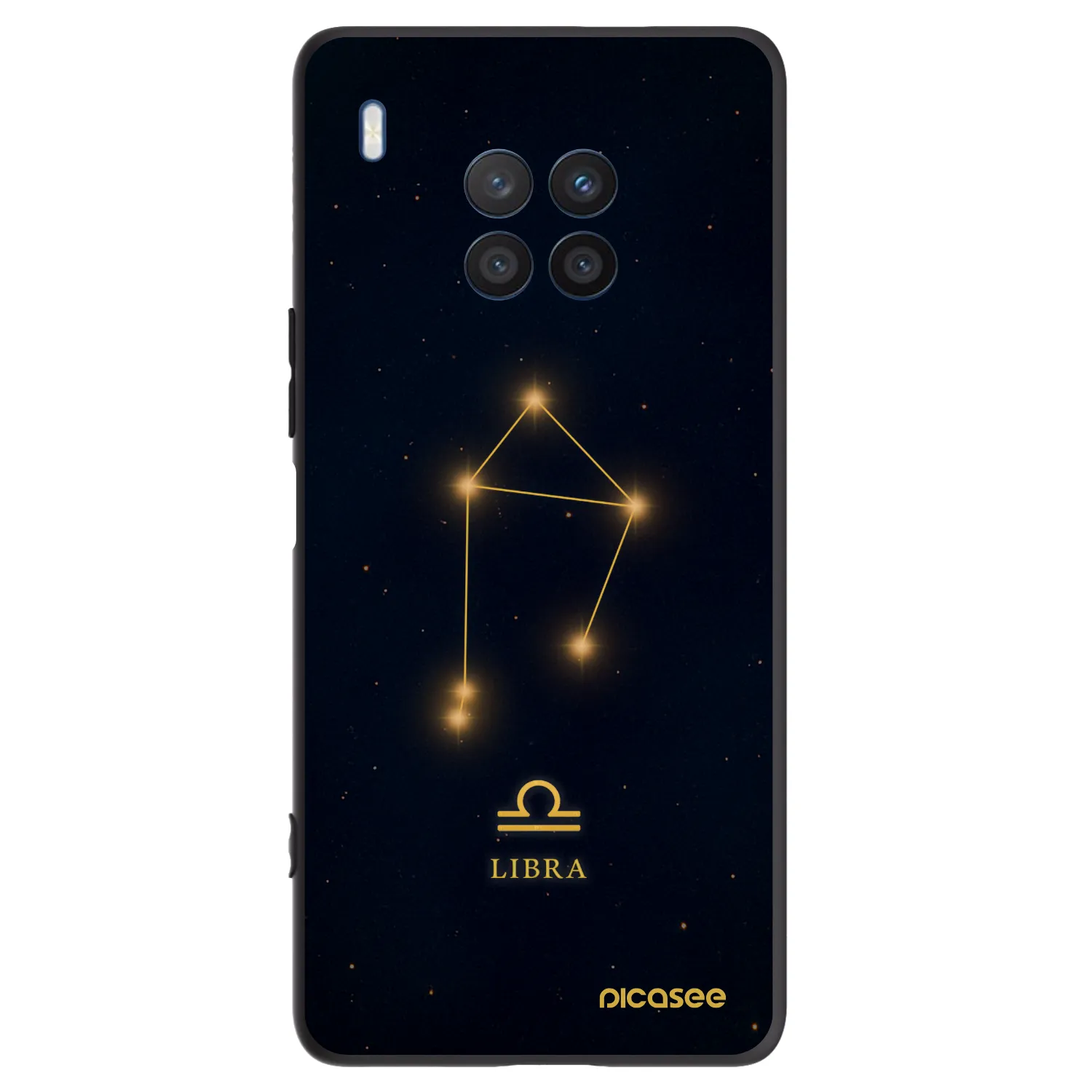 Picasee fekete szilikon tok az alábbi mobiltelefonokra Honor 50 Lite - LIBRA