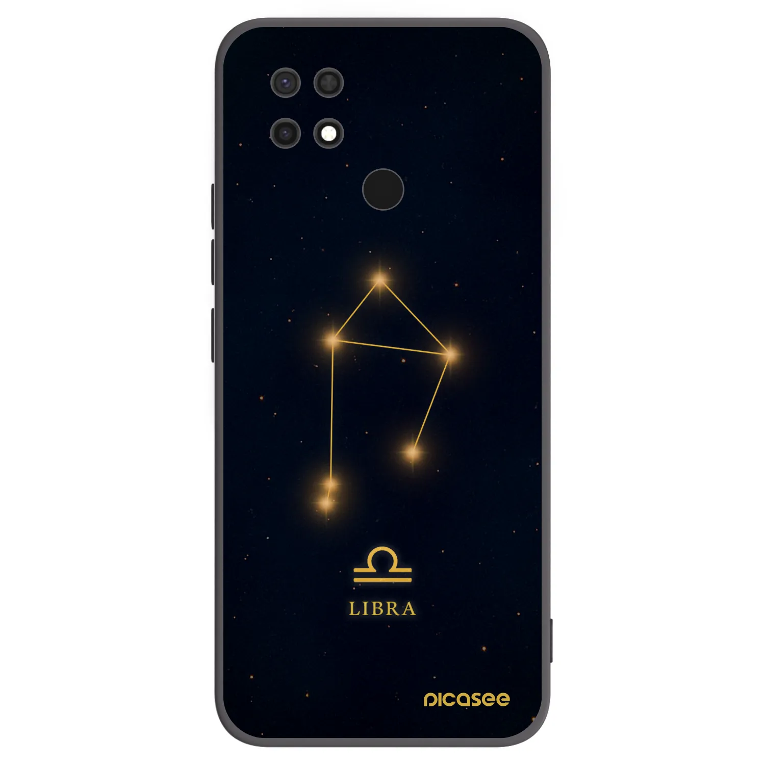 Picasee fekete szilikon tok az alábbi mobiltelefonokra Xiaomi Redmi 10C - LIBRA