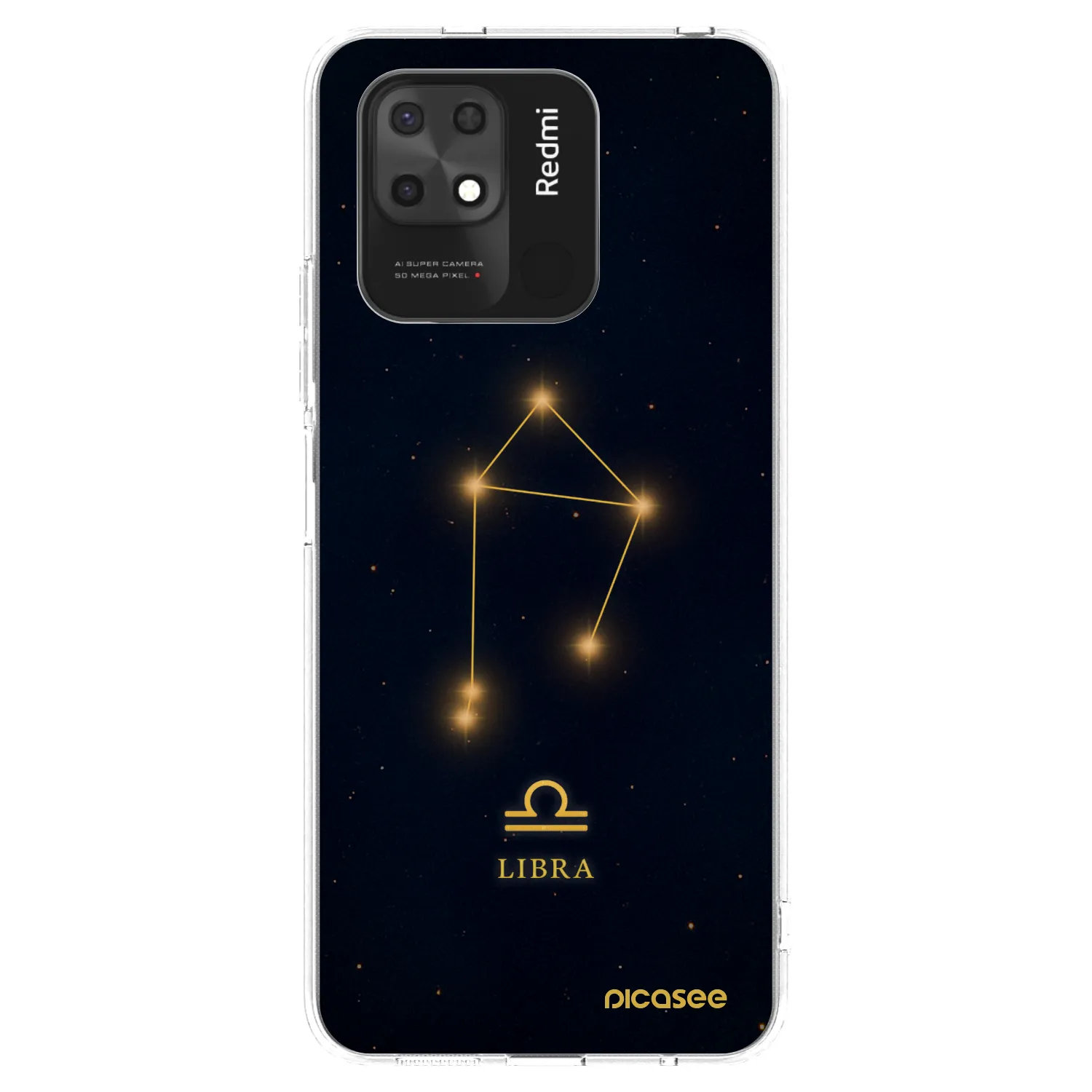Picasee átlátszó szilikon tok az alábbi mobiltelefonokra Xiaomi Redmi 10C - LIBRA