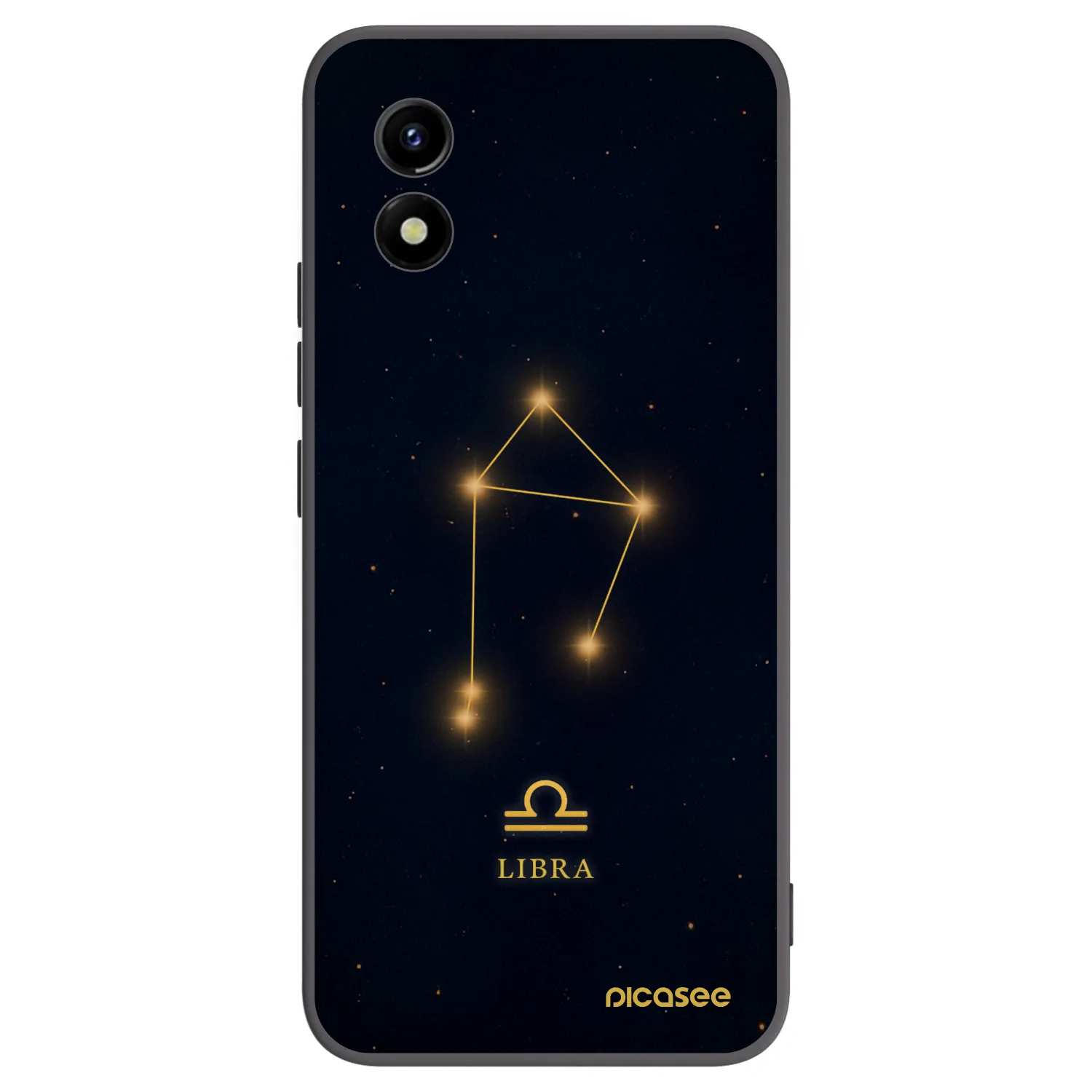 Picasee fekete szilikon tok az alábbi mobiltelefonokra Vivo Y01 - LIBRA