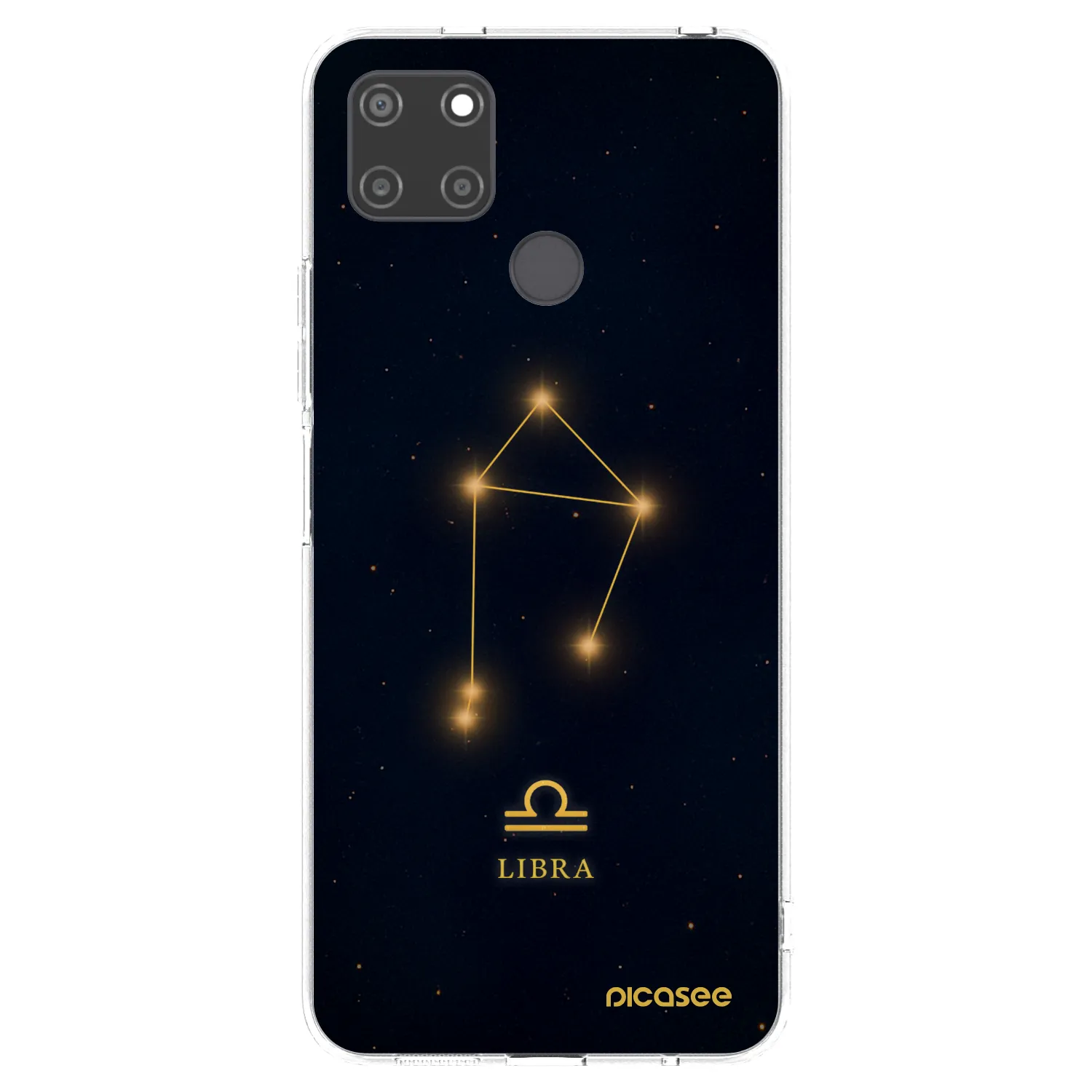 Picasee átlátszó szilikon tok az alábbi mobiltelefonokra Realme C21Y - LIBRA