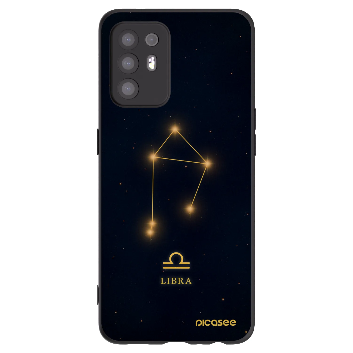 Picasee fekete szilikon tok az alábbi mobiltelefonokra OPPO A94 5G - LIBRA