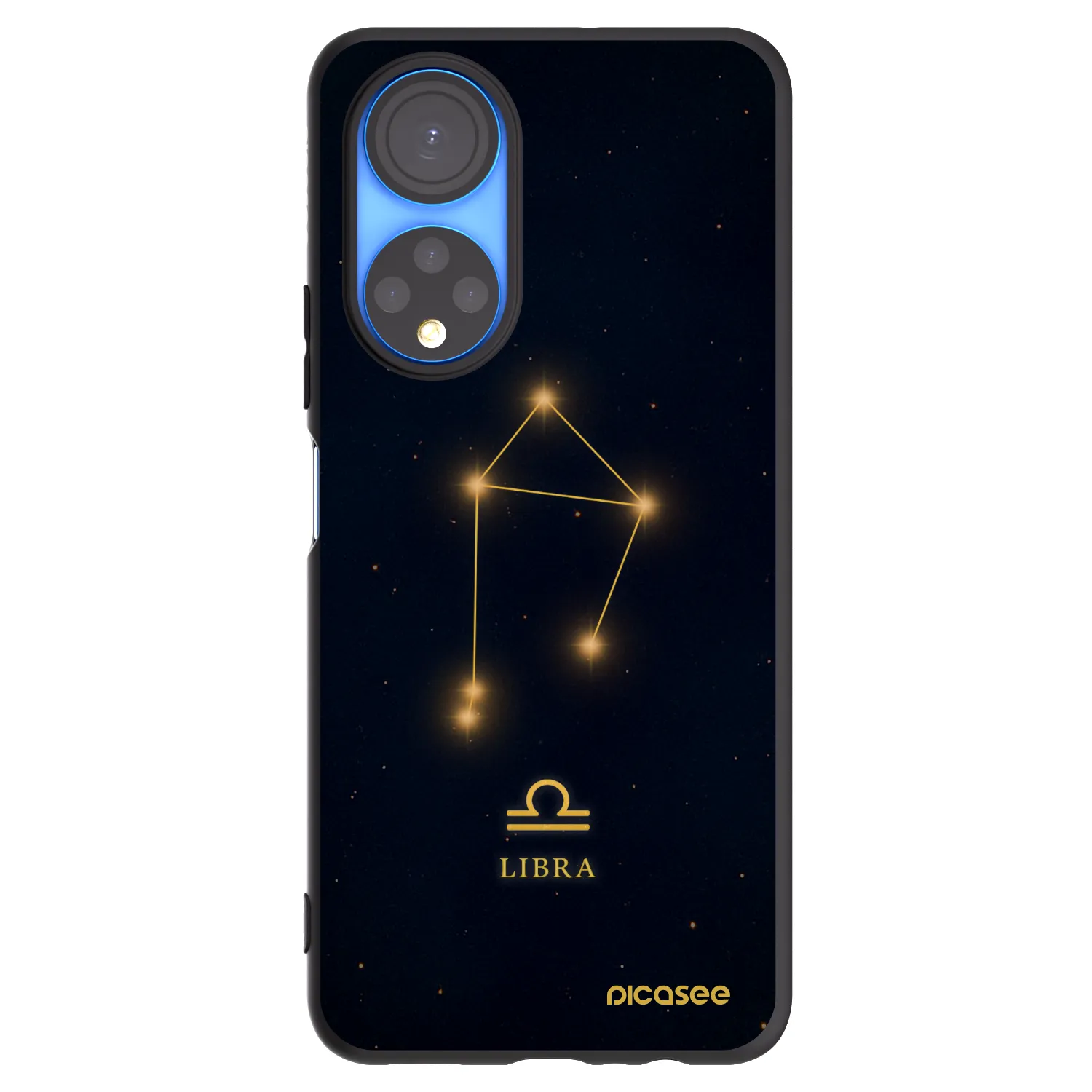 Picasee fekete szilikon tok az alábbi mobiltelefonokra Honor X7 - LIBRA