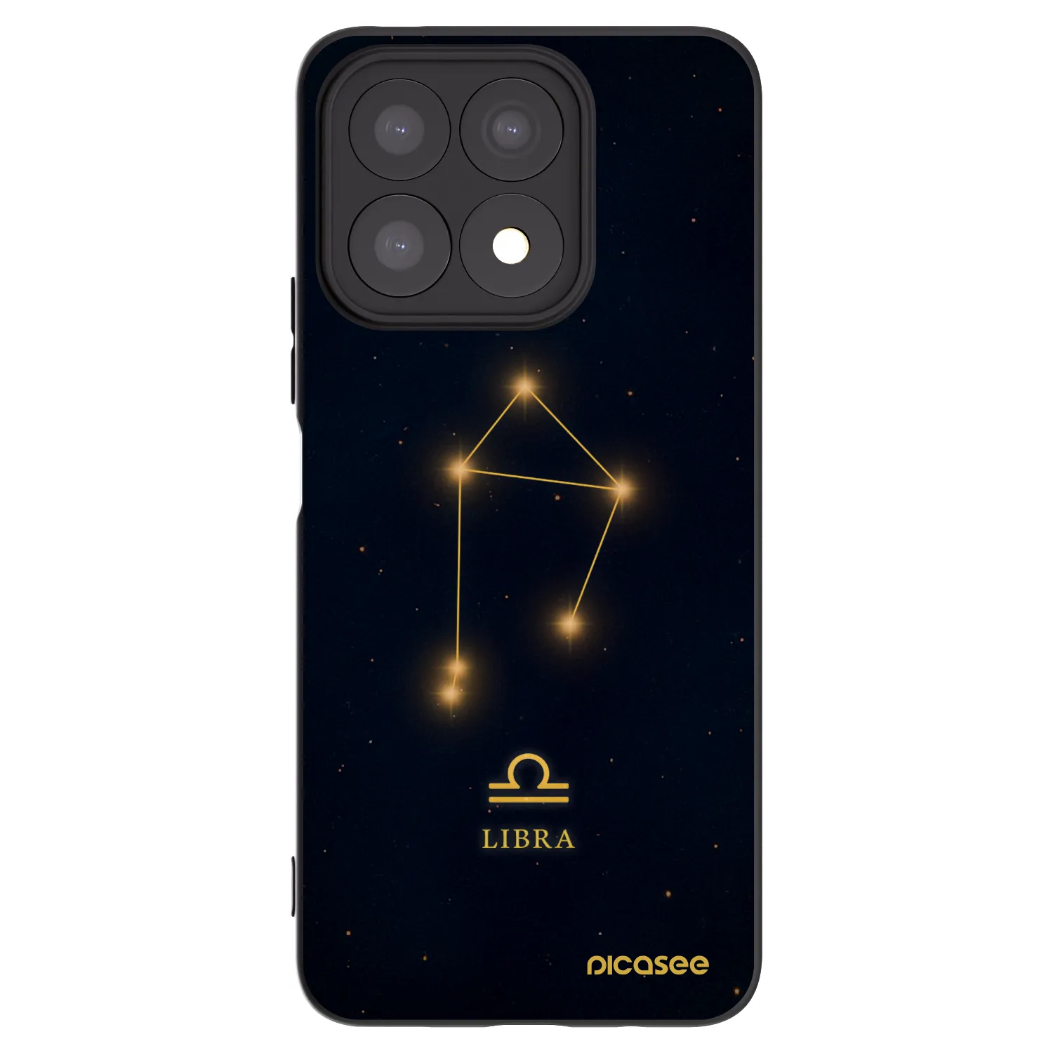 Picasee fekete szilikon tok az alábbi mobiltelefonokra Honor X8a - LIBRA
