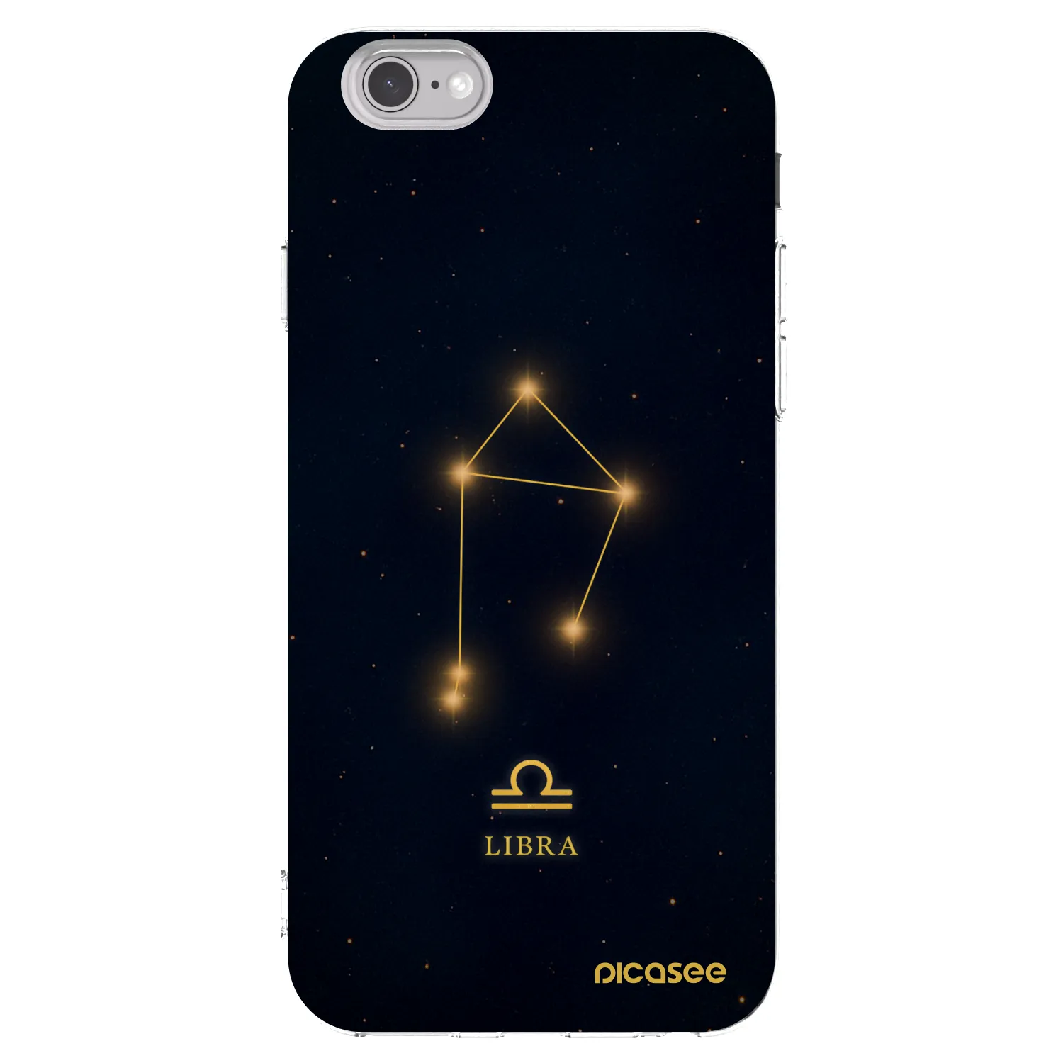 Picasee átlátszó szilikon tok az alábbi mobiltelefonokra Apple iPhone 6/6S - LIBRA