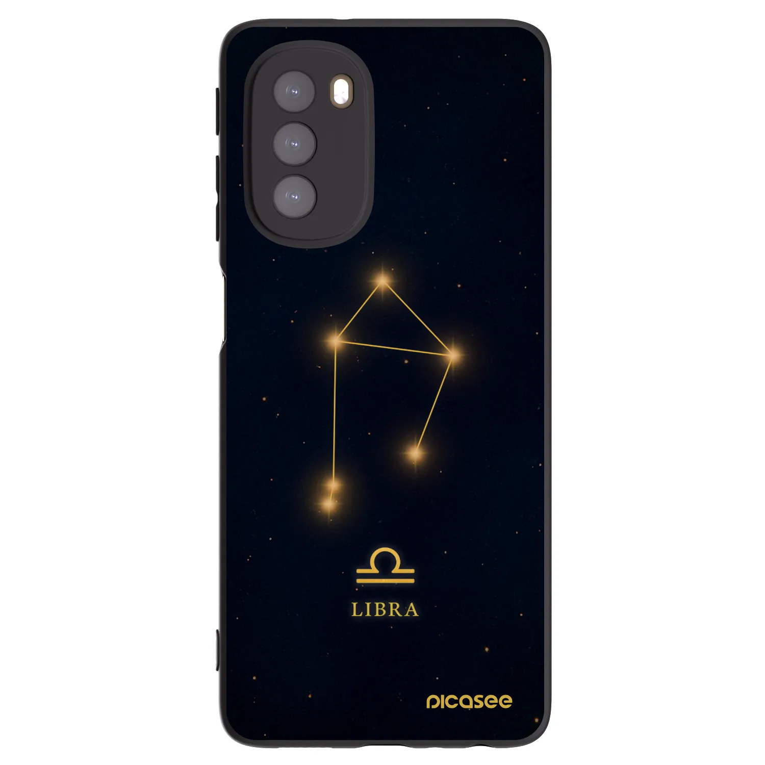 Picasee fekete szilikon tok az alábbi mobiltelefonokra Motorola Moto G51 - LIBRA