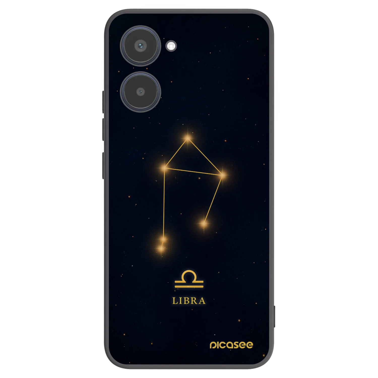 Picasee fekete szilikon tok az alábbi mobiltelefonokra Realme 10 4G - LIBRA