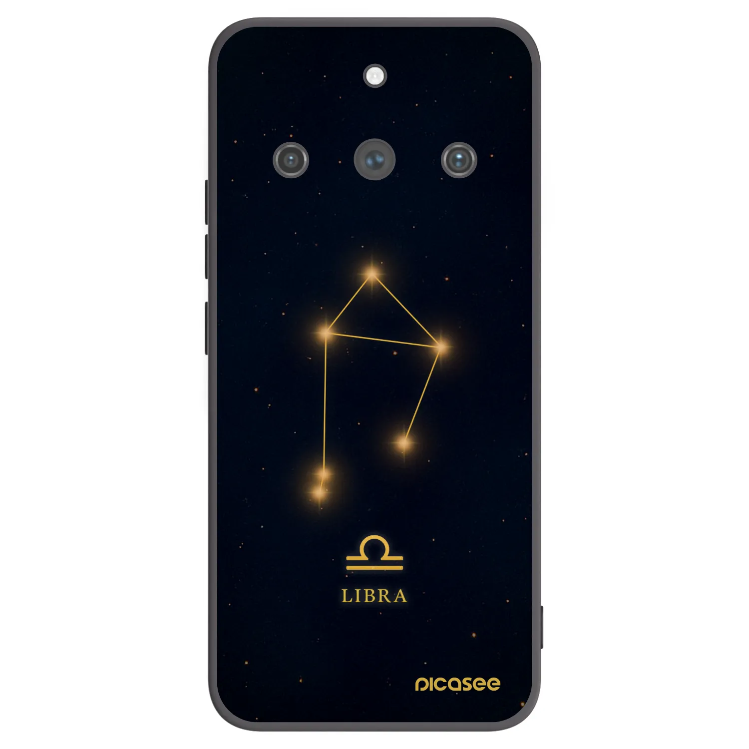 Picasee fekete szilikon tok az alábbi mobiltelefonokra Realme 11 Pro+ - LIBRA