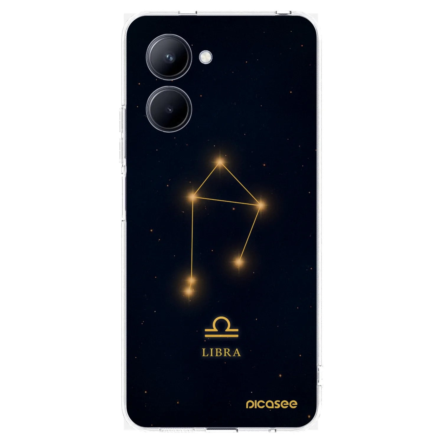 Picasee átlátszó szilikon tok az alábbi mobiltelefonokra Realme C33 (2023) - LIBRA