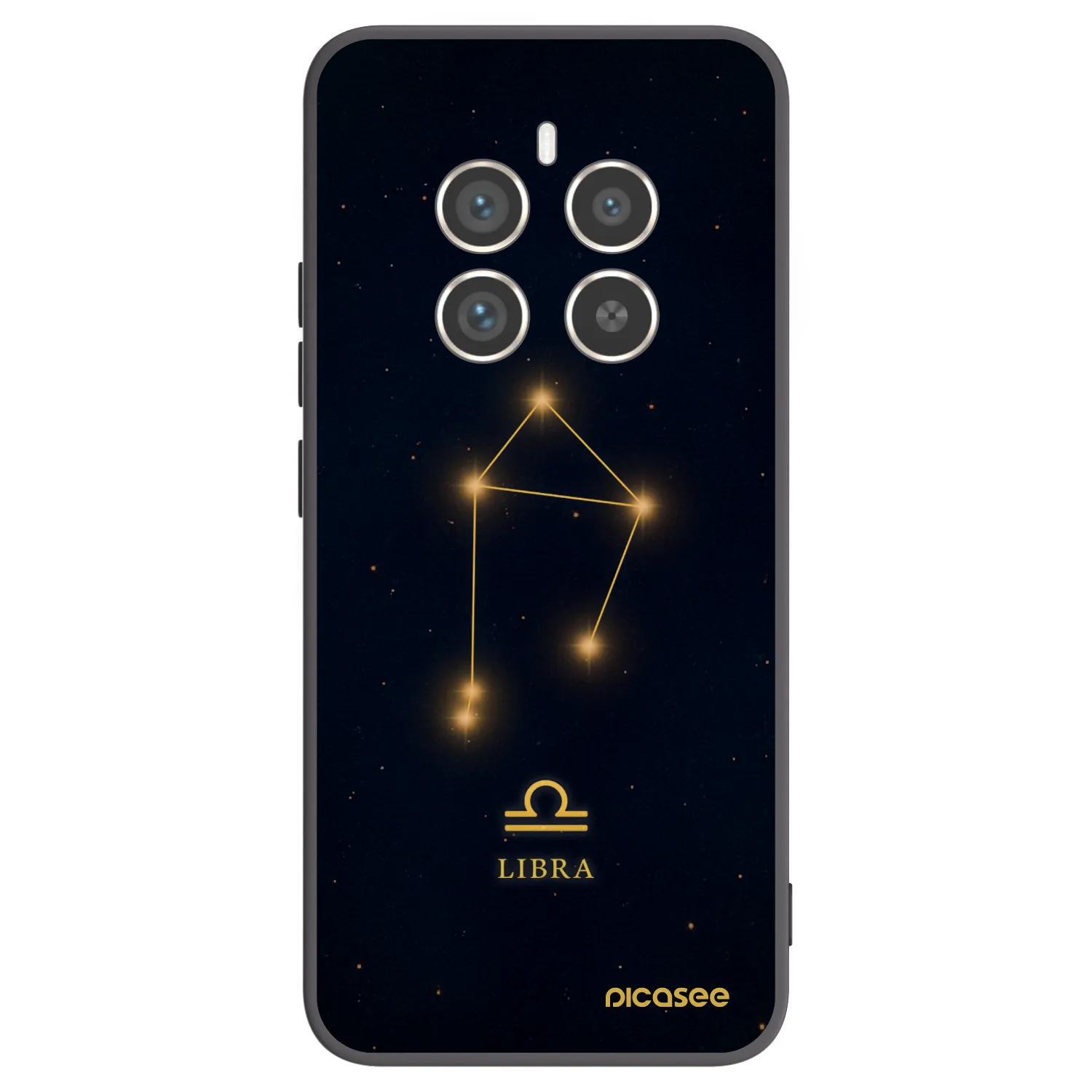 Picasee fekete szilikon tok az alábbi mobiltelefonokra Realme 12 Pro 5G - LIBRA