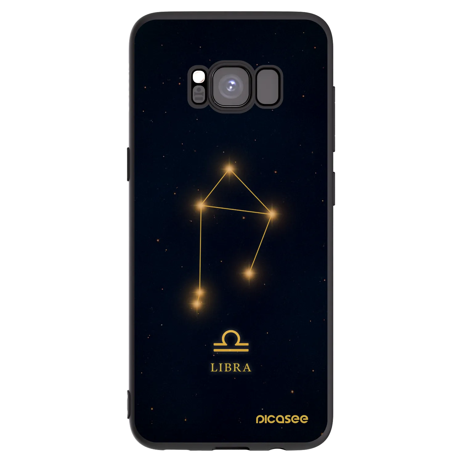 Picasee fekete szilikon tok az alábbi mobiltelefonokra Samsung Galaxy S8 G950F - LIBRA