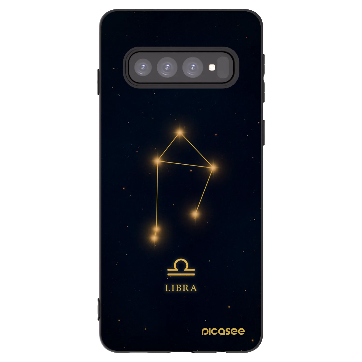 Picasee fekete szilikon tok az alábbi mobiltelefonokra Samsung Galaxy S10 G973 - LIBRA