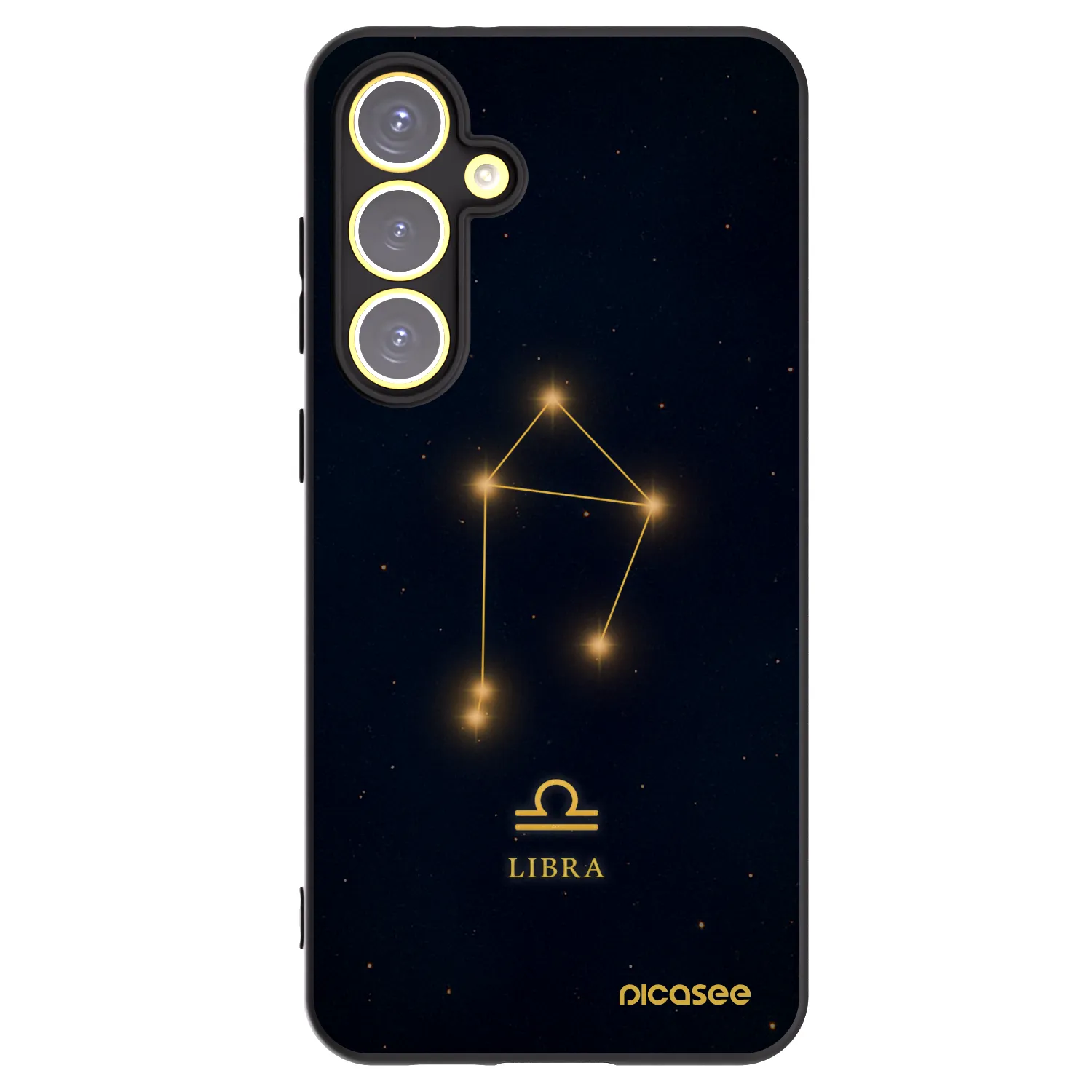 Picasee fekete szilikon tok az alábbi mobiltelefonokra Samsung Galaxy S24 FE S721B - LIBRA