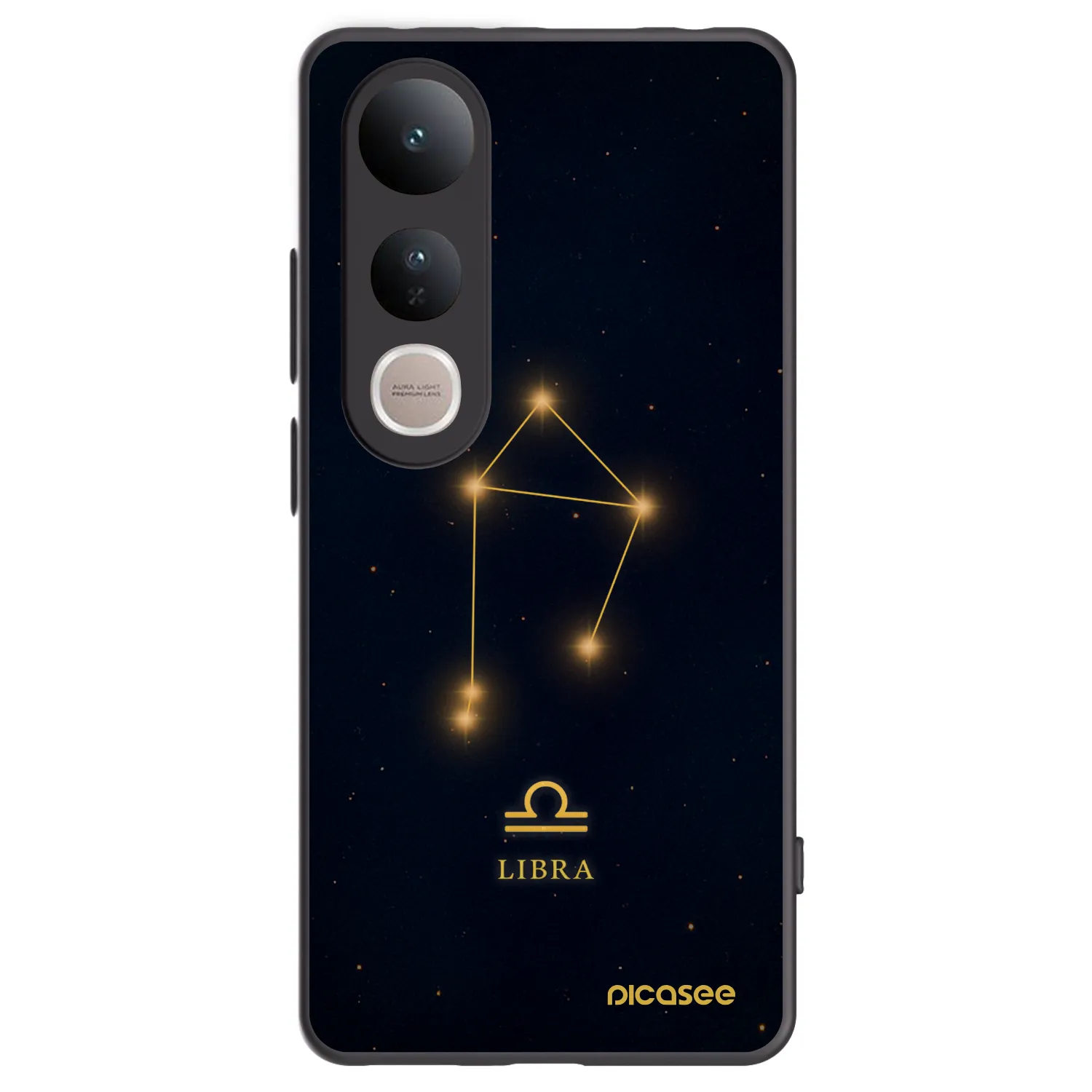 Picasee fekete szilikon tok az alábbi mobiltelefonokra Vivo V50 Lite 5G - LIBRA