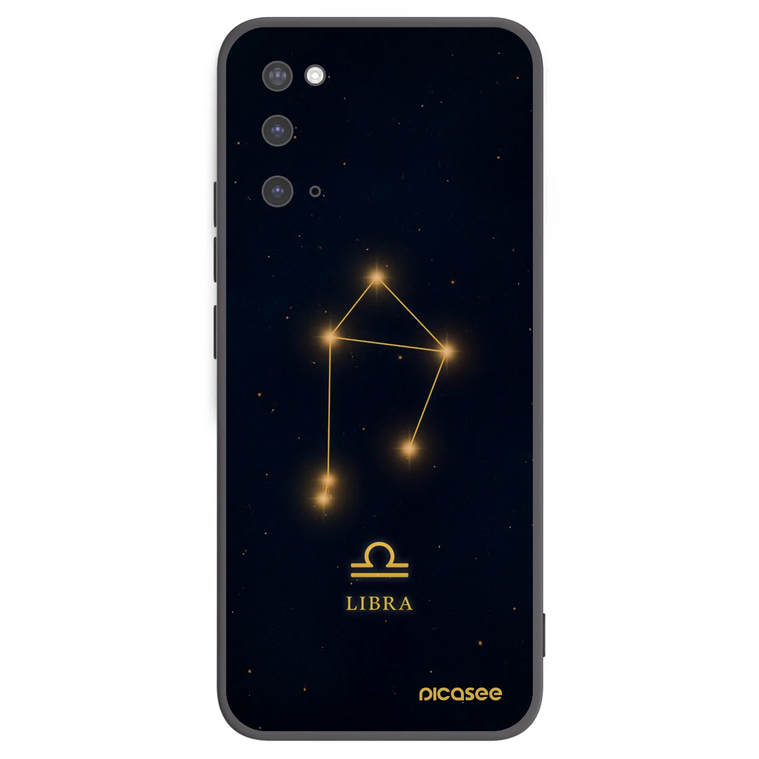 Picasee fekete szilikon tok az alábbi mobiltelefonokra Samsung Galaxy S20 G980F - LIBRA