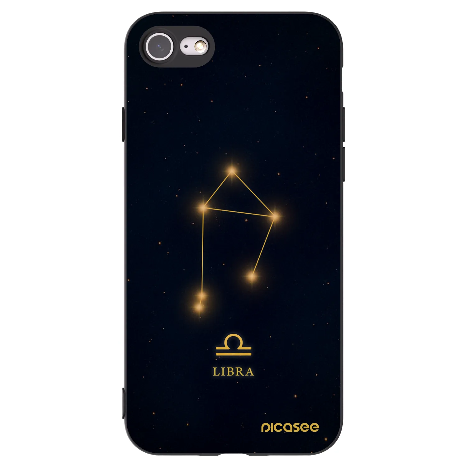 Picasee fekete szilikon tok az alábbi mobiltelefonokra Apple iPhone SE 2020 - LIBRA