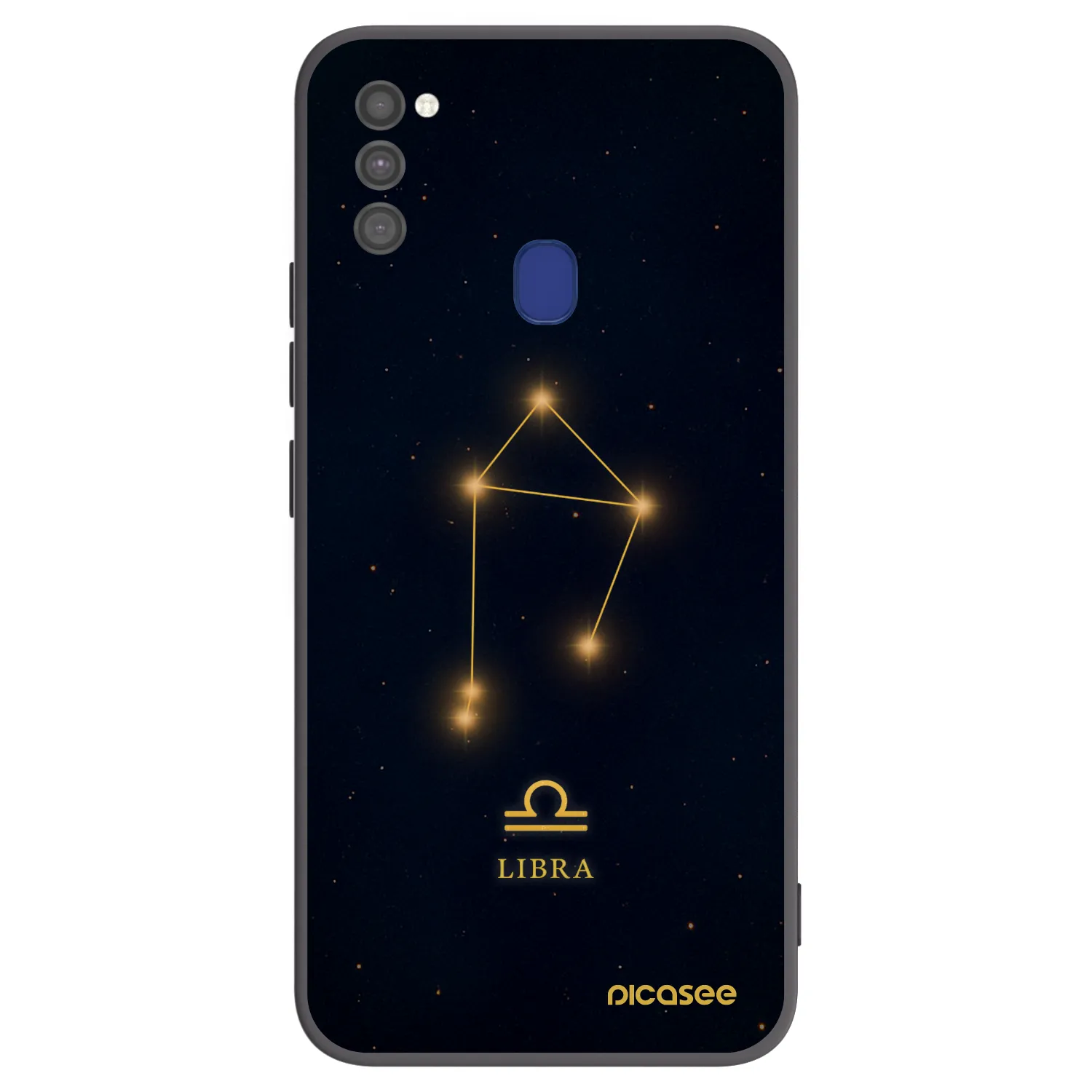 Picasee fekete szilikon tok az alábbi mobiltelefonokra Samsung Galaxy M21 M215F - LIBRA