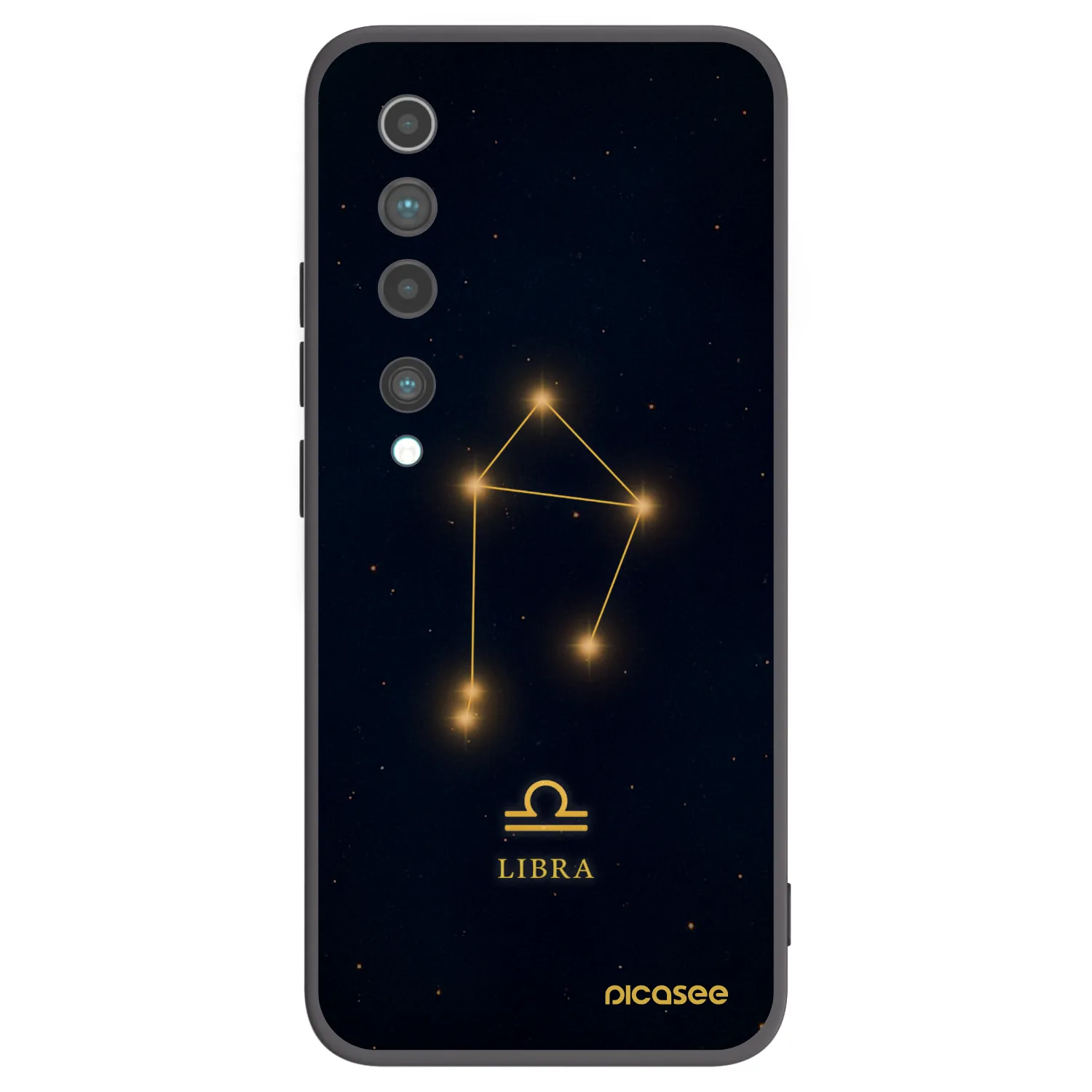 Picasee fekete szilikon tok az alábbi mobiltelefonokra Xiaomi Mi 10 - LIBRA