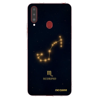 Picasee átlátszó szilikon tok az alábbi mobiltelefonokra Samsung Galaxy A20s - SCORPIO