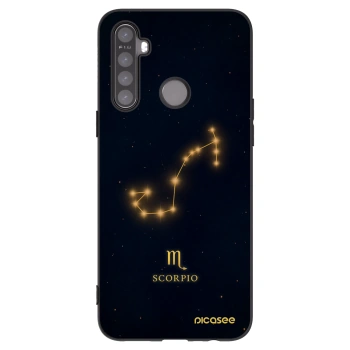 Picasee fekete szilikon tok az alábbi mobiltelefonokra Realme 6i - SCORPIO