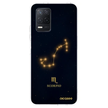Picasee átlátszó szilikon tok az alábbi mobiltelefonokra Realme 8 5G - SCORPIO