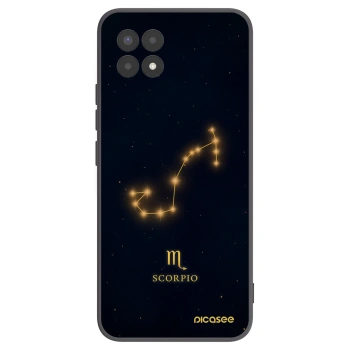 Picasee fekete szilikon tok az alábbi mobiltelefonokra Realme 8i - SCORPIO
