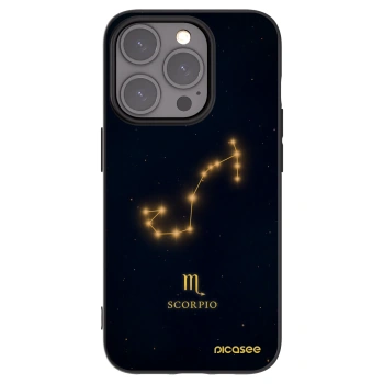 Picasee fekete szilikon tok az alábbi mobiltelefonokra Apple iPhone 15 Pro - SCORPIO