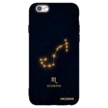 Picasee fekete szilikon tok az alábbi mobiltelefonokra Apple iPhone 6/6S - SCORPIO