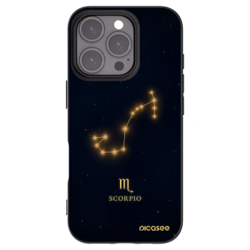 Picasee fekete szilikon tok az alábbi mobiltelefonokra Apple iPhone 16 Pro - SCORPIO