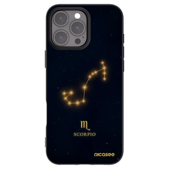 Picasee fekete szilikon tok az alábbi mobiltelefonokra Apple iPhone 16 Pro Max - SCORPIO