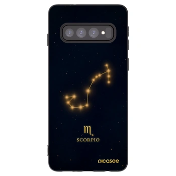 Picasee fekete szilikon tok az alábbi mobiltelefonokra Samsung Galaxy S10 G973 - SCORPIO