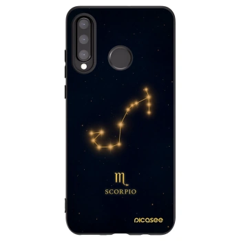 Picasee fekete szilikon tok az alábbi mobiltelefonokra Huawei P30 Lite - SCORPIO