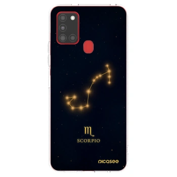 Picasee átlátszó szilikon tok az alábbi mobiltelefonokra Samsung Galaxy A21s - SCORPIO