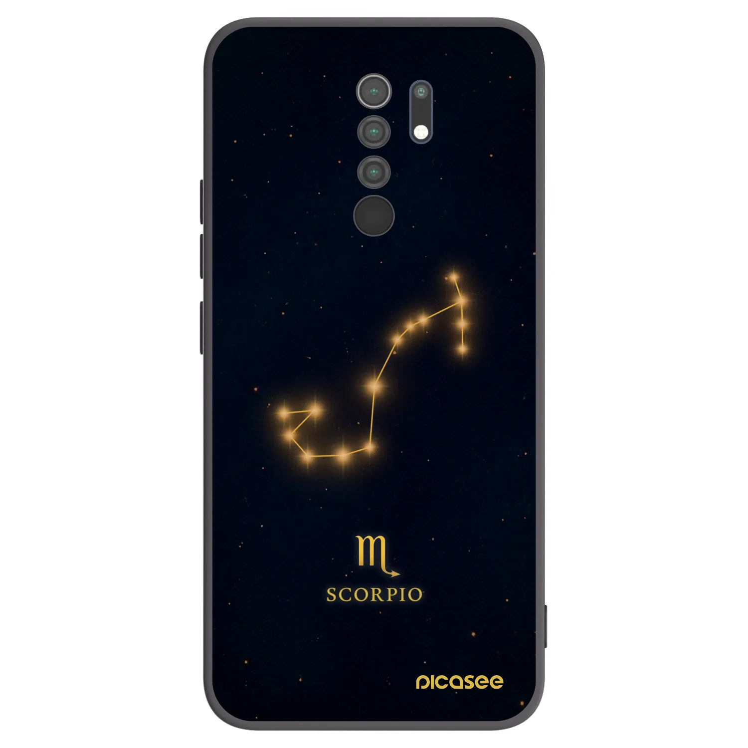 Picasee fekete szilikon tok az alábbi mobiltelefonokra Xiaomi Redmi 9 - SCORPIO
