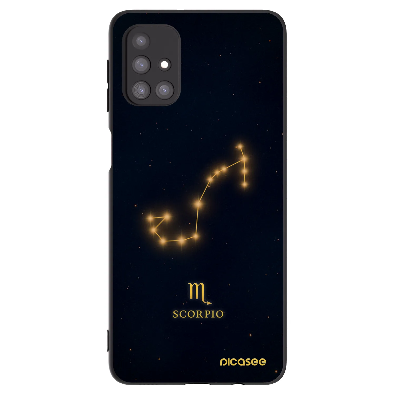 Picasee fekete szilikon tok az alábbi mobiltelefonokra Samsung Galaxy M31s - SCORPIO