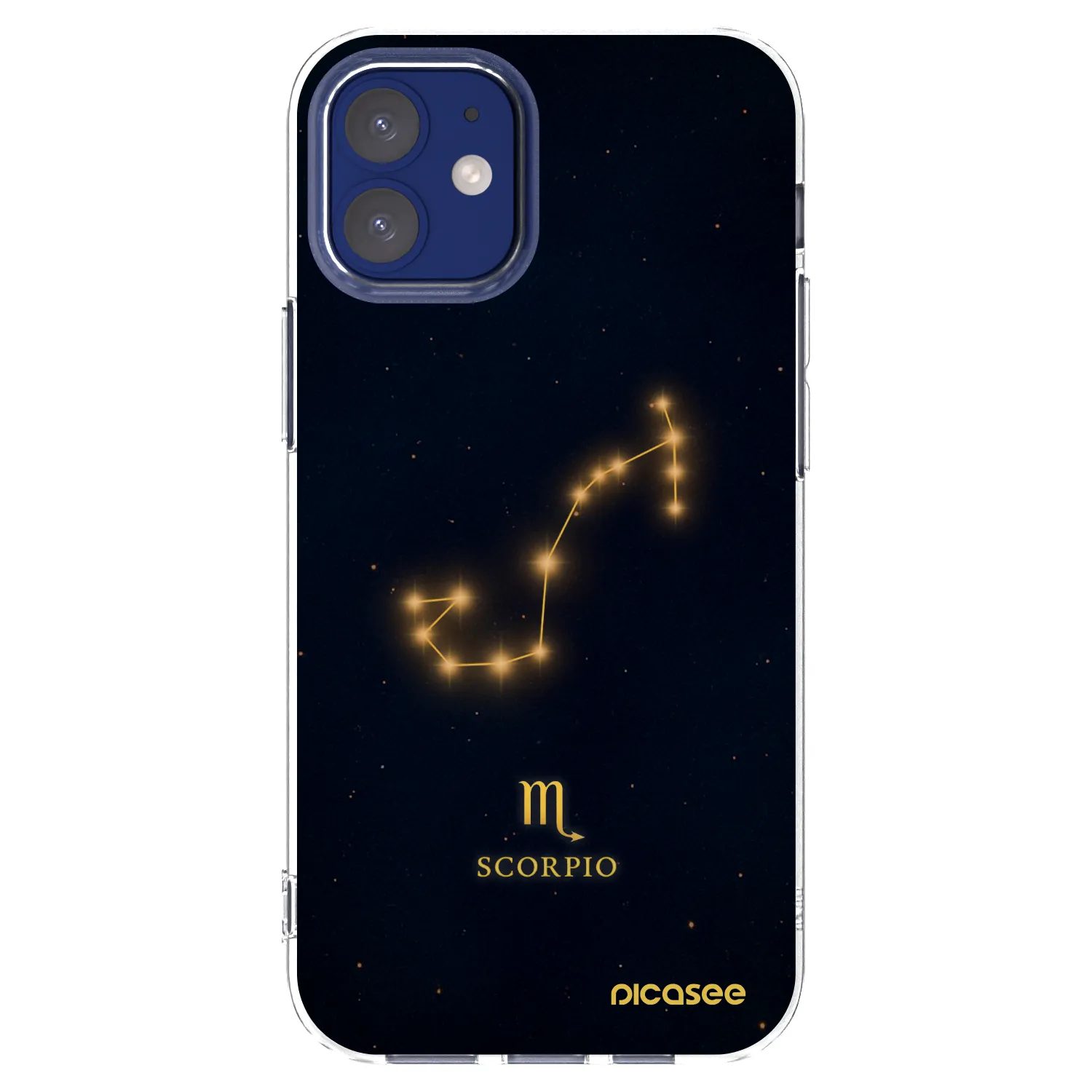 Picasee átlátszó szilikon tok az alábbi mobiltelefonokra Apple iPhone 12 mini - SCORPIO