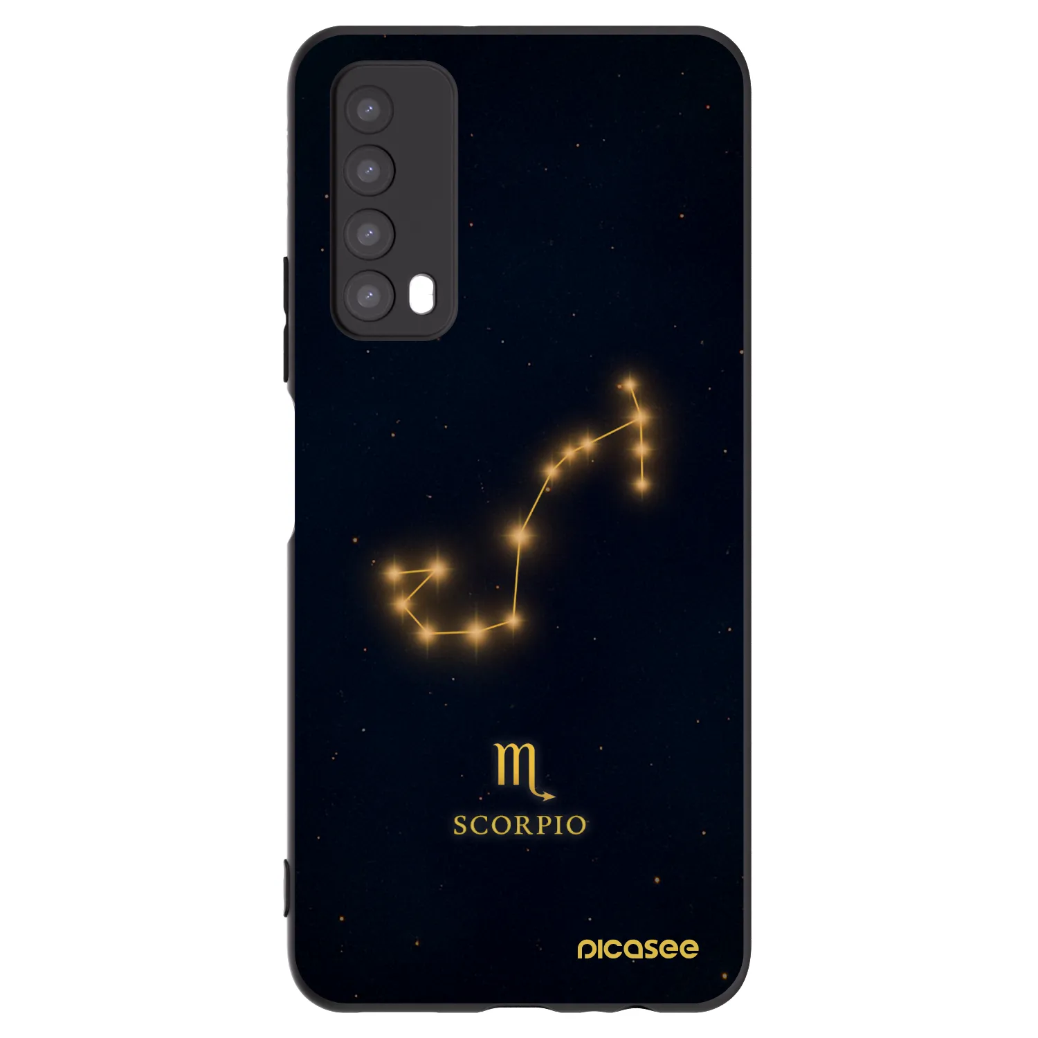 Picasee fekete szilikon tok az alábbi mobiltelefonokra Huawei P Smart 2021 - SCORPIO