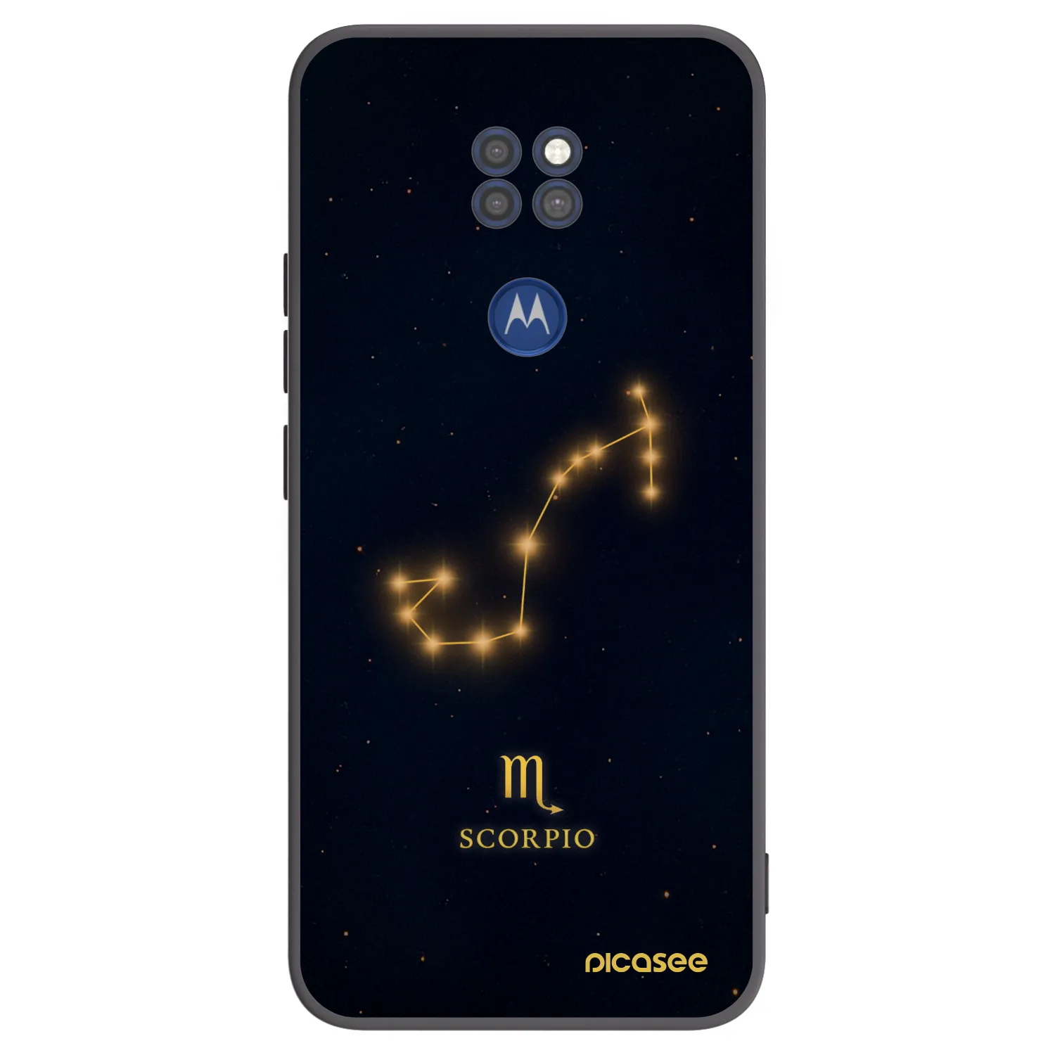Picasee fekete szilikon tok az alábbi mobiltelefonokra Motorola Moto G9 Play - SCORPIO