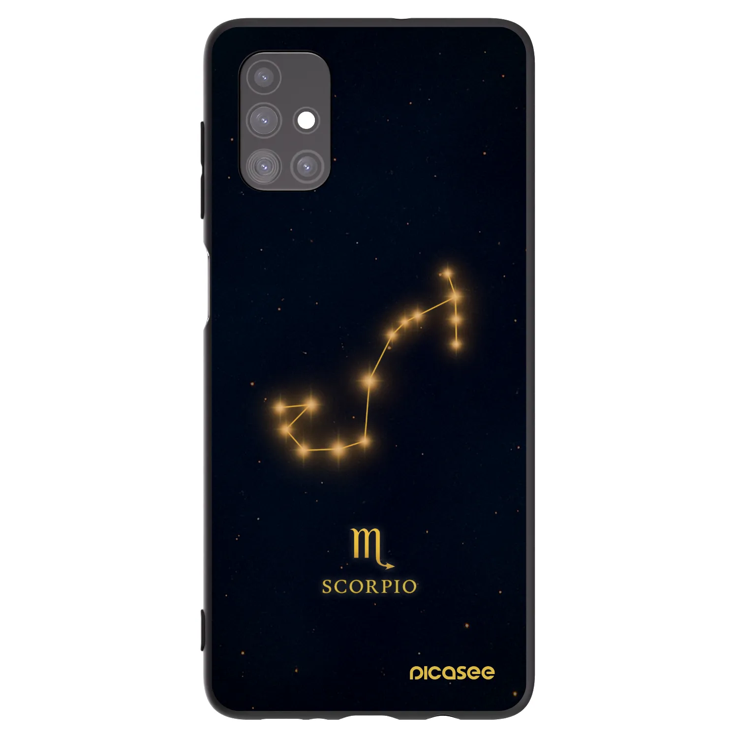 Picasee fekete szilikon tok az alábbi mobiltelefonokra Samsung Galaxy M51 M515F - SCORPIO
