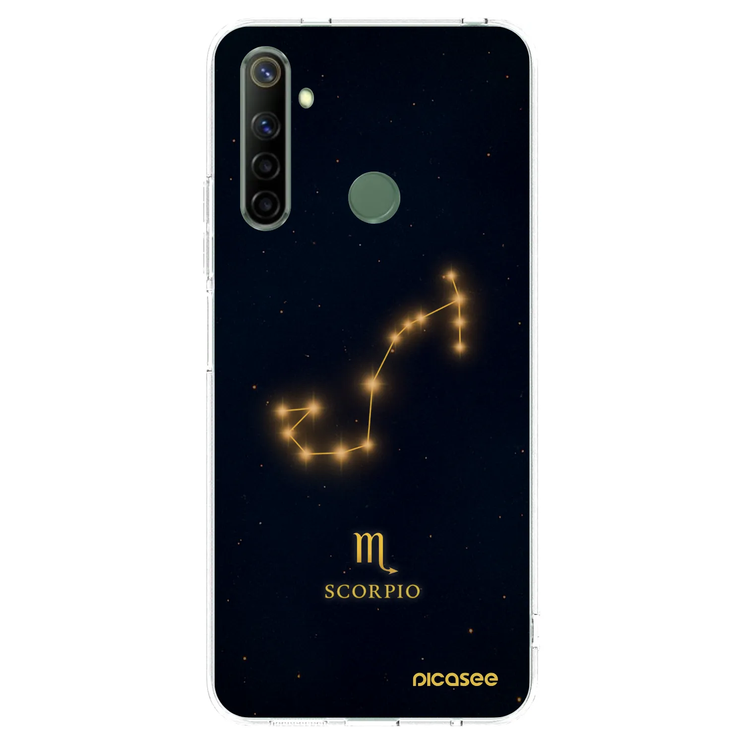 Picasee átlátszó szilikon tok az alábbi mobiltelefonokra Realme 6i - SCORPIO