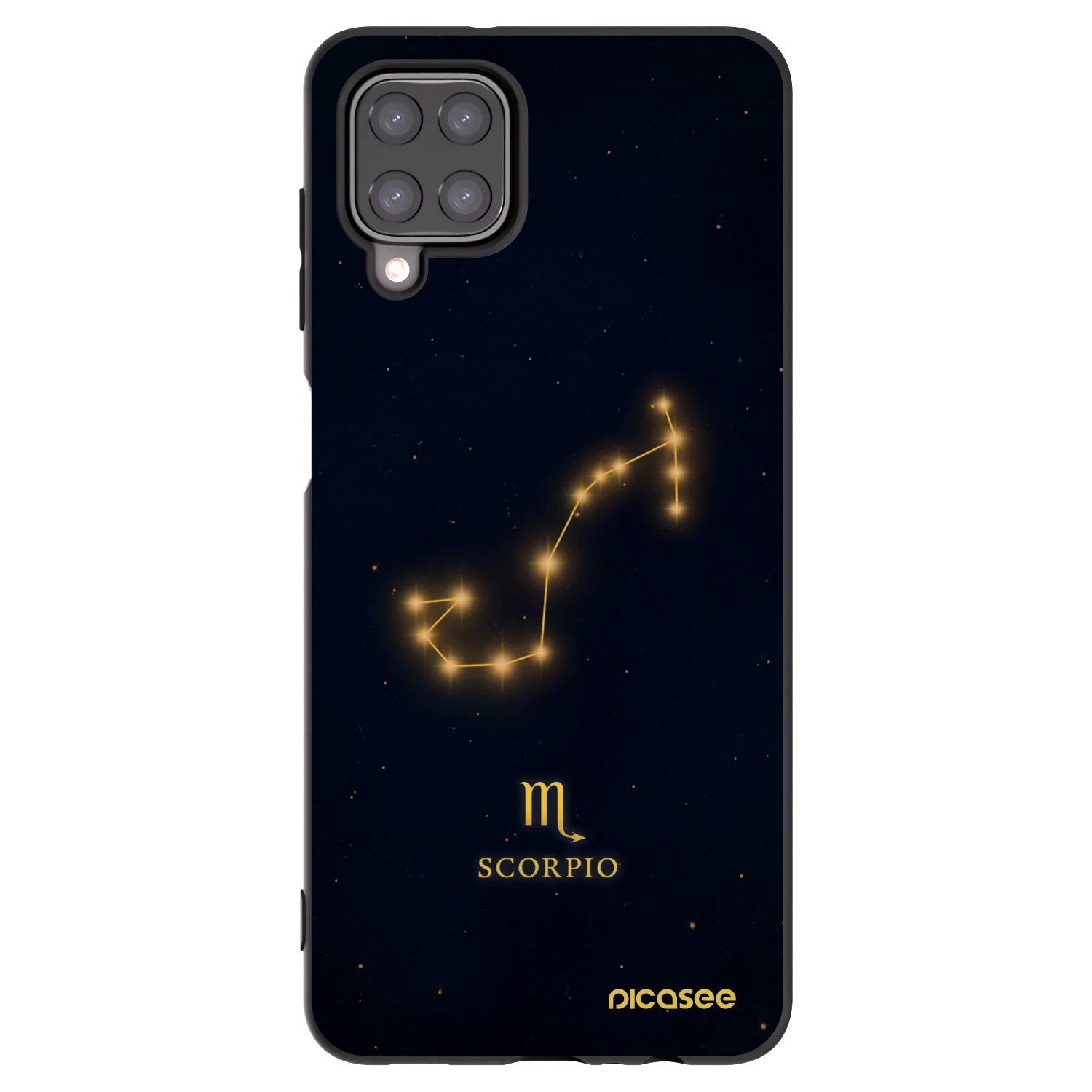 Picasee fekete szilikon tok az alábbi mobiltelefonokra Samsung Galaxy A12 A125F - SCORPIO