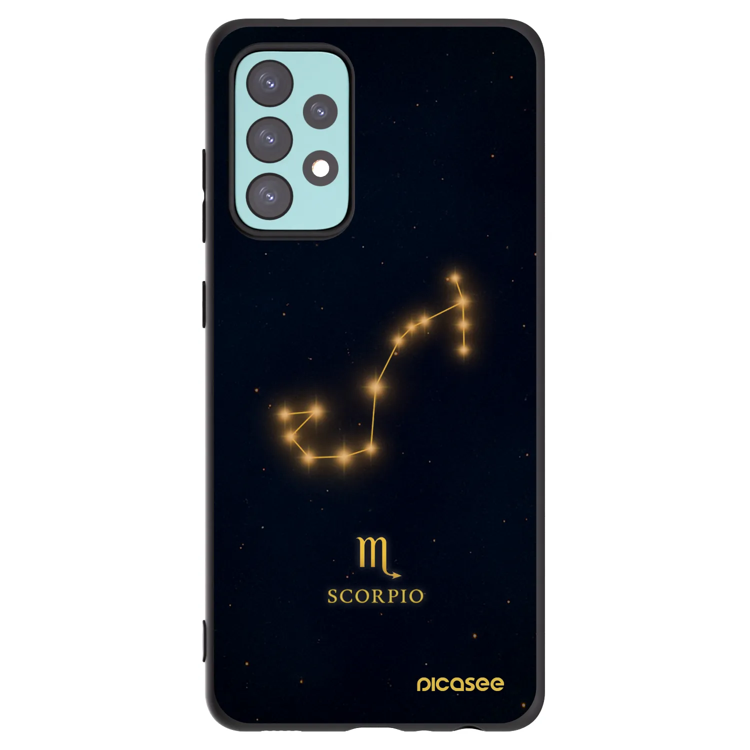 Picasee fekete szilikon tok az alábbi mobiltelefonokra Samsung Galaxy A72 A725F - SCORPIO