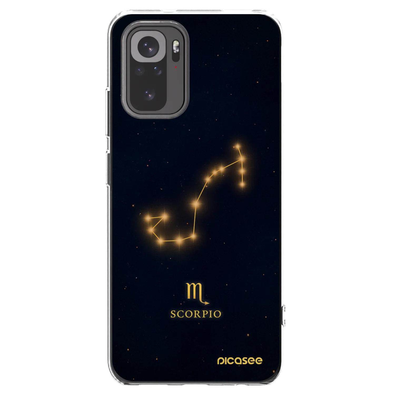 Picasee átlátszó szilikon tok az alábbi mobiltelefonokra Xiaomi Redmi Note 10S - SCORPIO