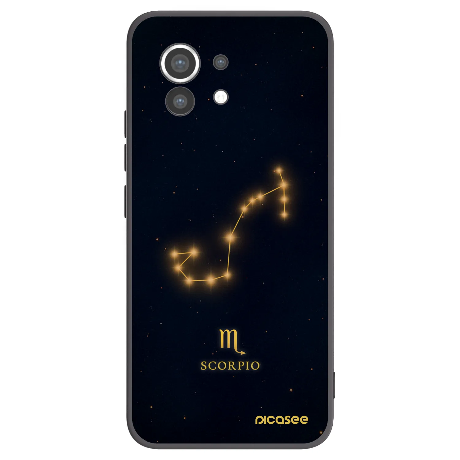 Picasee fekete szilikon tok az alábbi mobiltelefonokra Xiaomi Mi 11 - SCORPIO