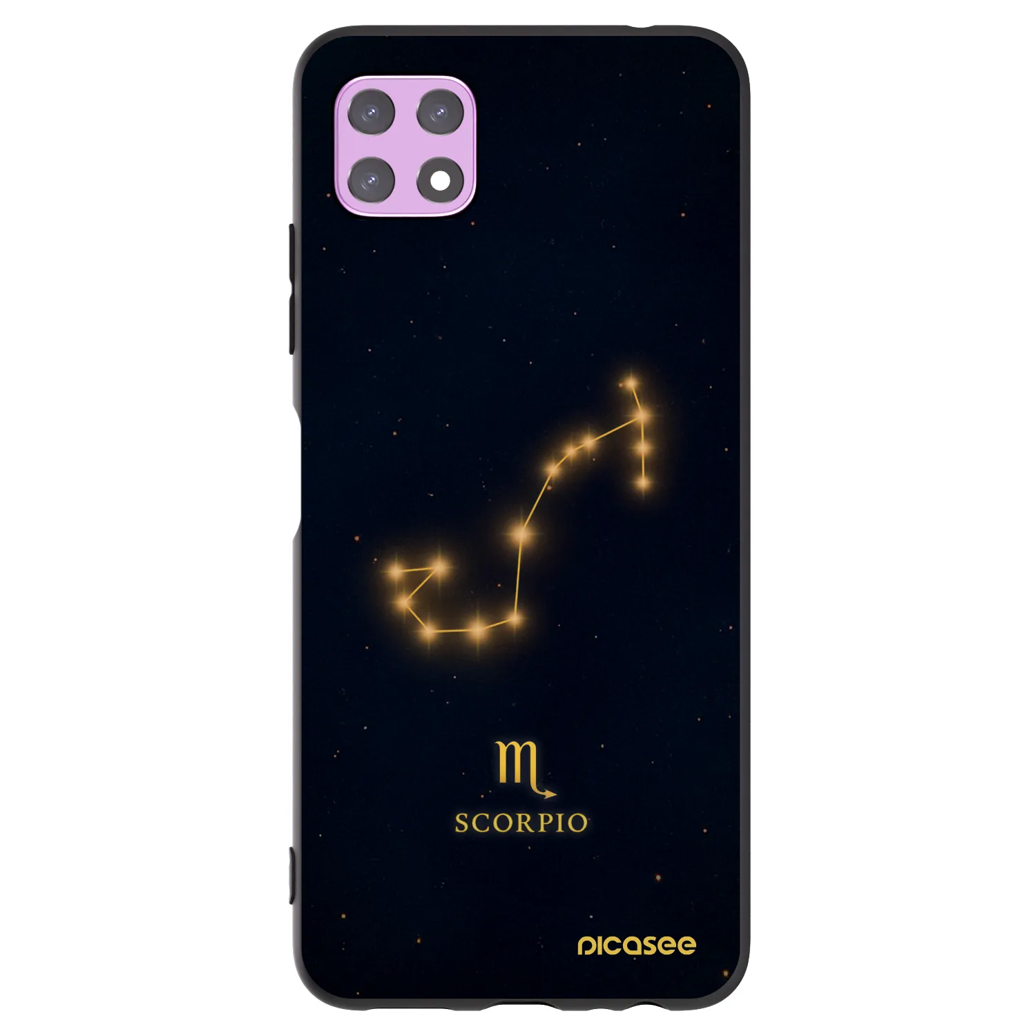 Picasee fekete szilikon tok az alábbi mobiltelefonokra Samsung Galaxy A22 A226B 5G - SCORPIO